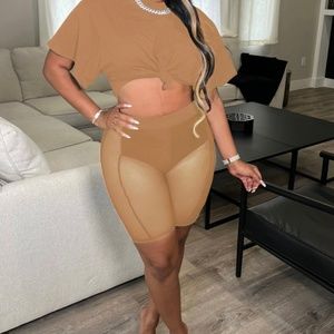 Sheer 2 piece short set